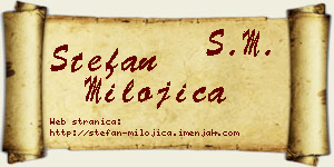 Stefan Milojica vizit kartica
